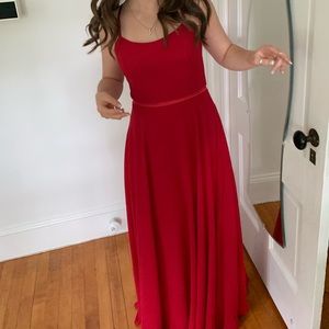 Red prom dress